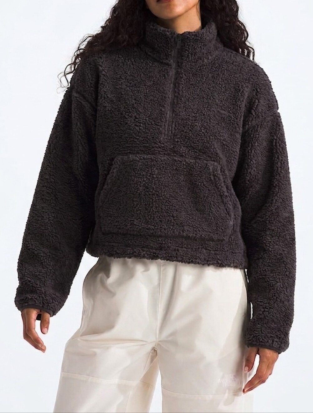 Target All In Motion Black Teddy Sherpa Quarter-Zip Pullover